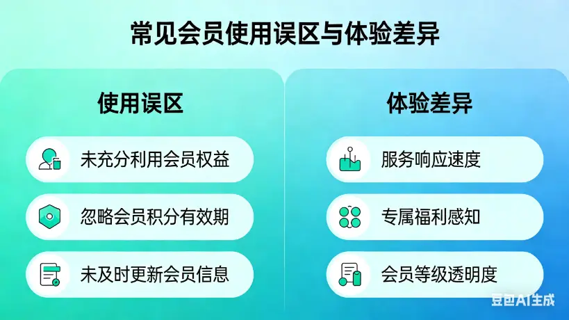 常见会员使用误区与体验差异