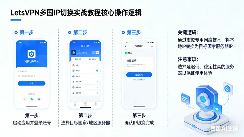 LetsVPN多国IP切换实战教程：从节点管理到延迟优化的完整经验