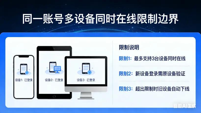 同一账号在多设备同时在线的限制边界